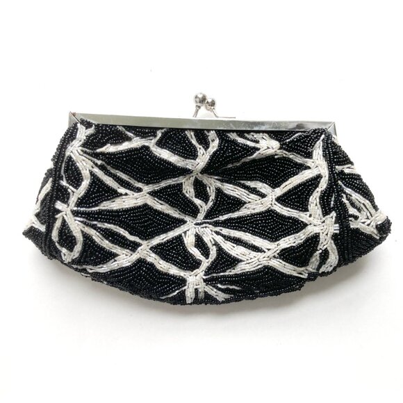 NINA Beaded Evening Bag with Chain Strap - Picture 2 of 8